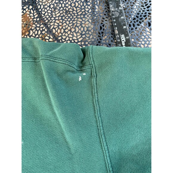 Vintage 90s Nike Green Crewneck Sweatshirt Distressed Embroidered Swoosh Size L - Picture 11 of 16
